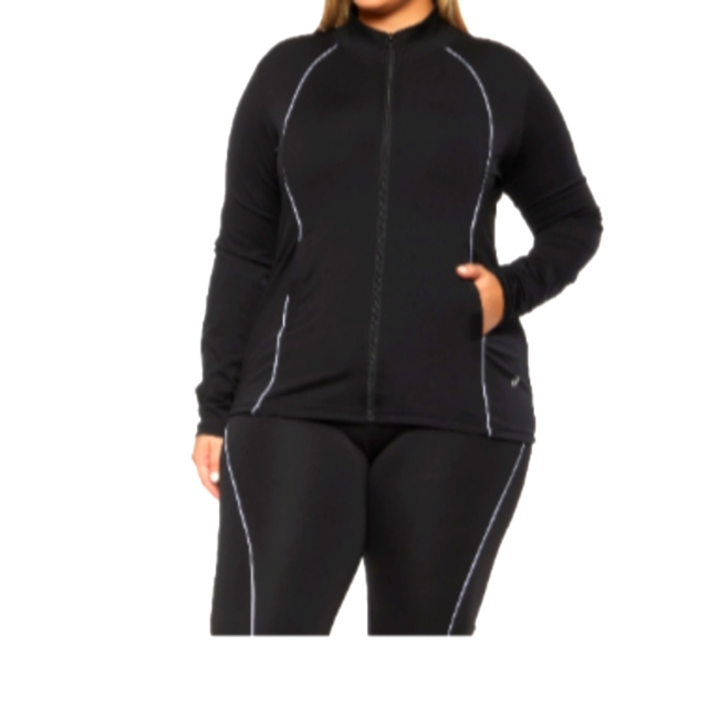 Black workout jacket